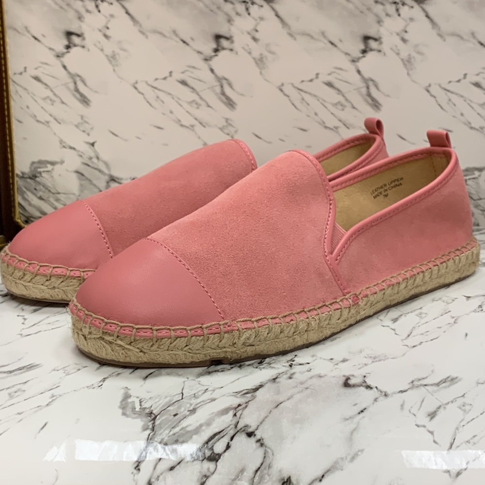 Talbots Suede Desert Rose Izzy Toe Cap Loafers Size 7 M